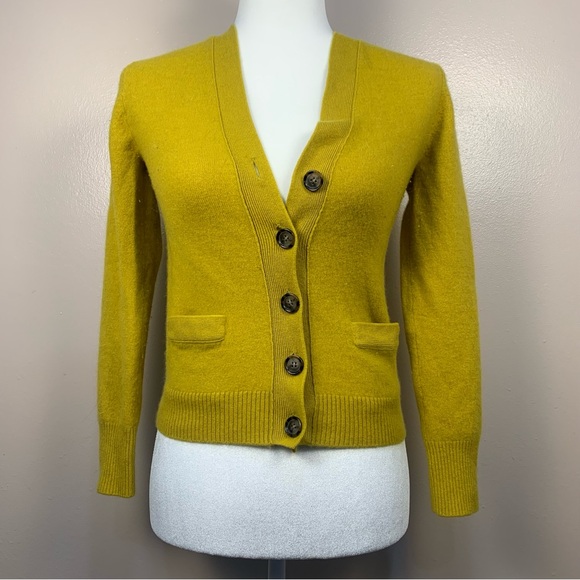 J.Crew Collection Italian Cashmere Button Front Cardigan Sweater - Picture 10 of 12